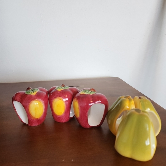 Vintage Apple & Pear Nanking Holders Set of Six - Picture 3 of 5